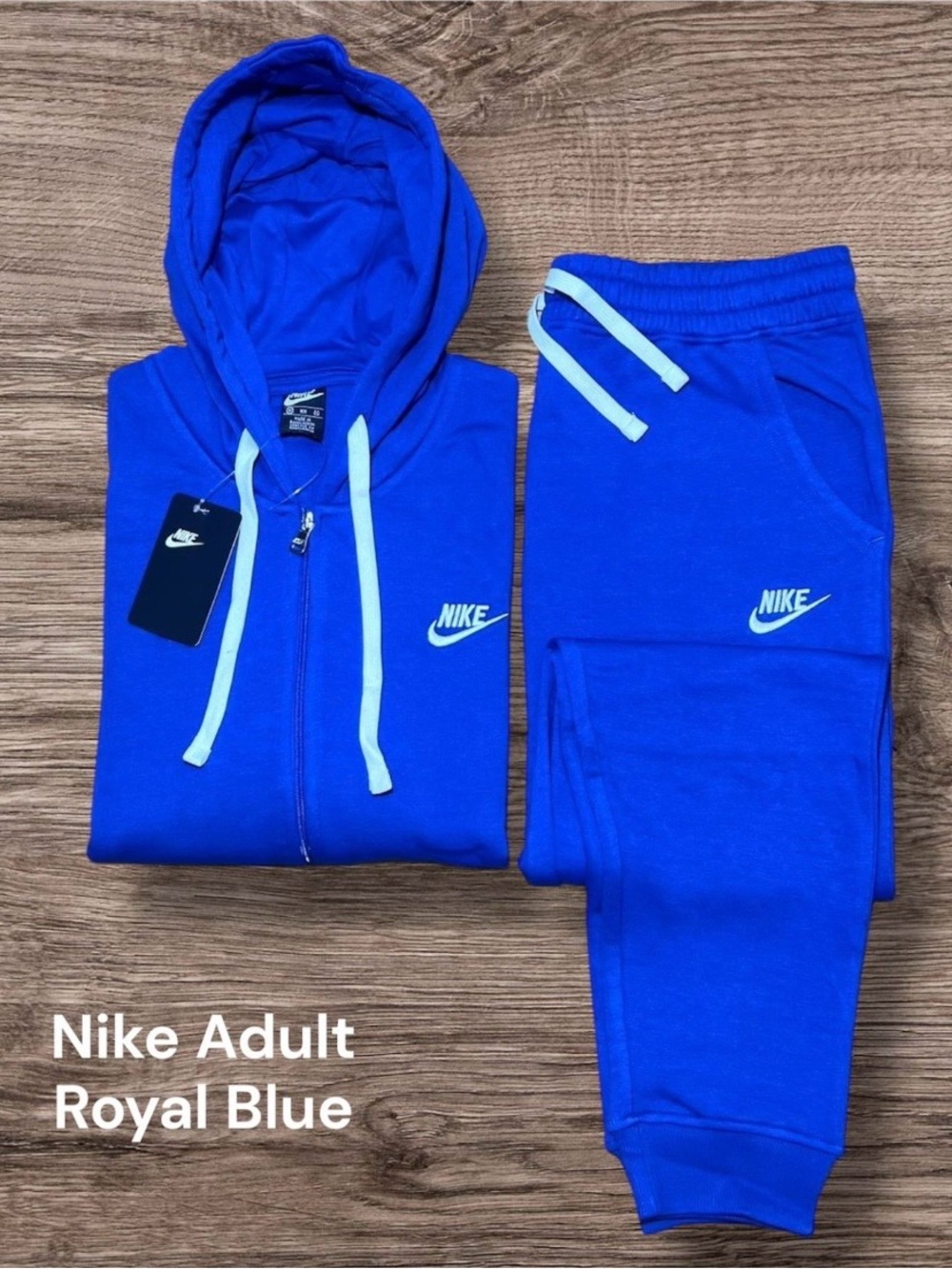 Nike Royal Blue Zip Hoodie & Joggers Set